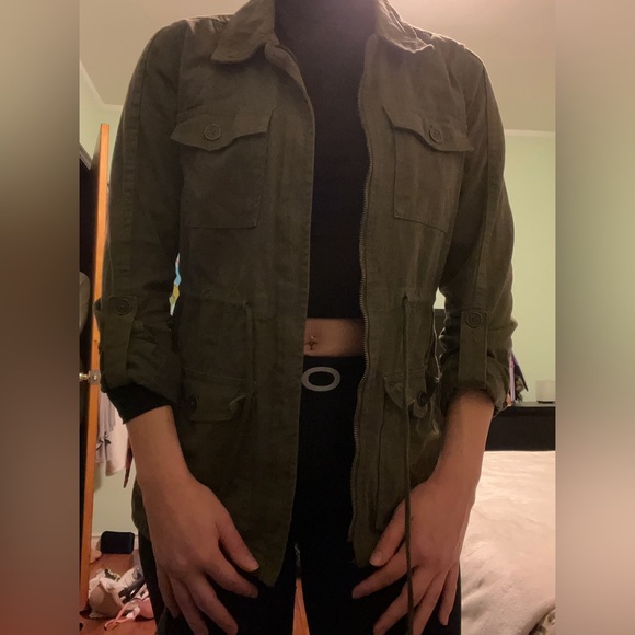 Army Green Utility Jacket - Picture 1 of 6